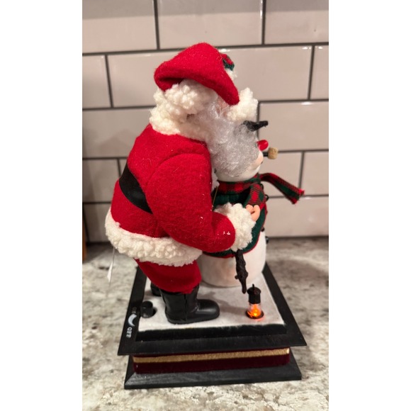 Holiday Creations Santa Claus with Snowman Christmas Animated Musical Display - Picture 9 of 12